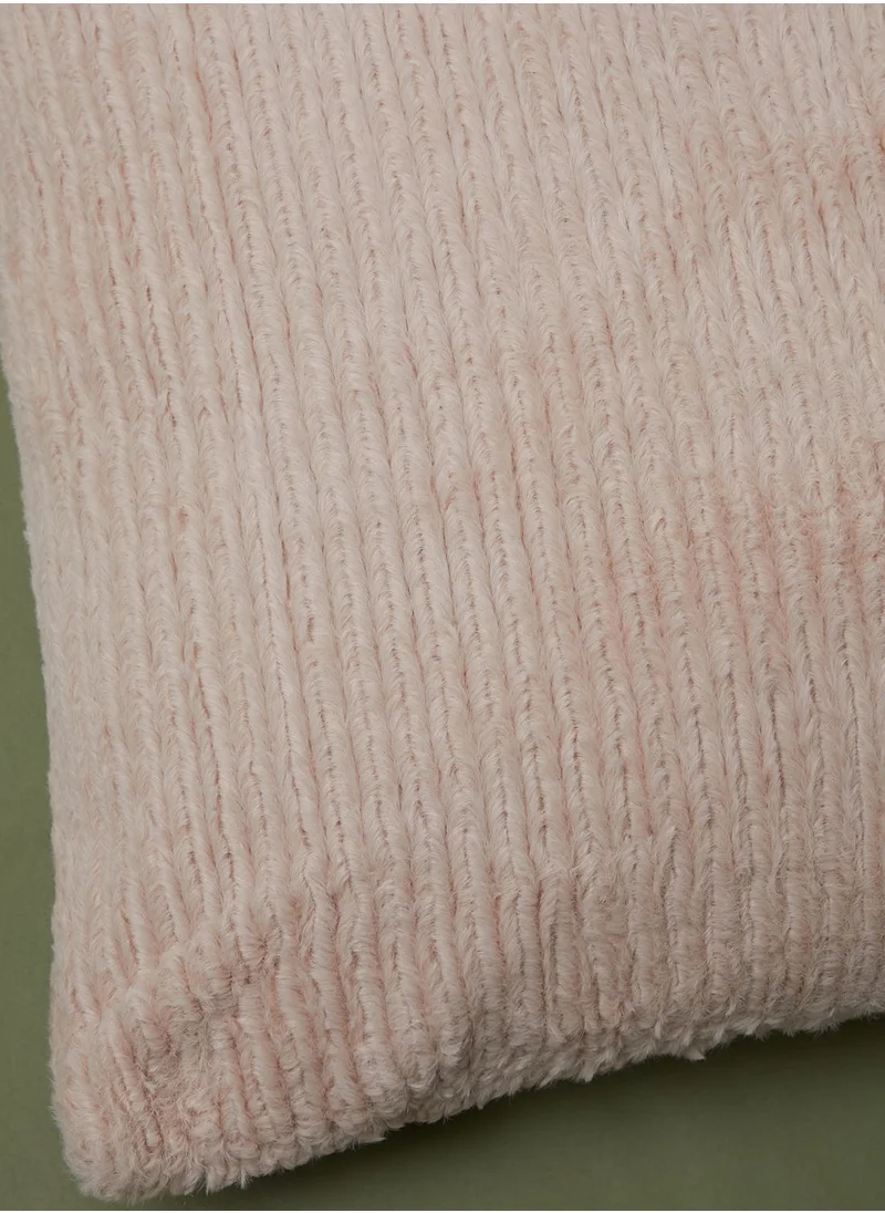 Noire Edit Plush Stripe Cushion With Insert 45 X 45Cm