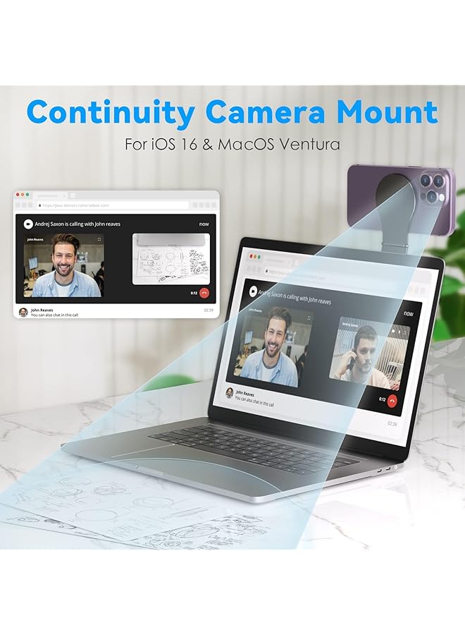 أوزيغالور حامل مغناطيسي للهاتف المحمول لأجهزة الكمبيوتر المحمولة، حامل هاتف قابل للتعديل، ملحقات السيارة - Image 2