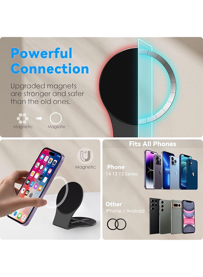 أوزيغالور حامل مغناطيسي للهاتف المحمول لأجهزة الكمبيوتر المحمولة، حامل هاتف قابل للتعديل، ملحقات السيارة - Image 5