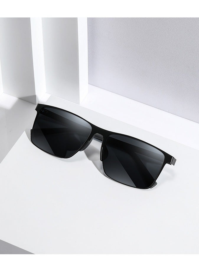 Men's women's ultralight sunglasses, rectangular polarized UV protective sunglasses, birthday gift sunglasses - Image 1