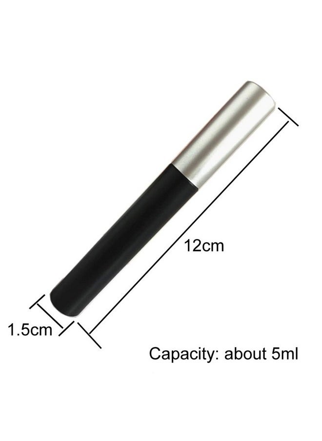 lasenersm 3 Pieces 5Ml Empty Eyeliner Tubes Refillable Eyelash Growth Liquid Bottle Plastic Eyeliner Vials Tube With Brush Eyelash Growth Oil Mascara Tube For Cosmetics Come With 2 Mini Palstic Funnels  - Image 4