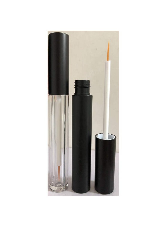 lasenersm 3 Pieces 5Ml Empty Eyeliner Tubes Refillable Eyelash Growth Liquid Bottle Plastic Eyeliner Vials Tube With Brush Eyelash Growth Oil Mascara Tube For Cosmetics Come With 2 Mini Palstic Funnels  - Image 3