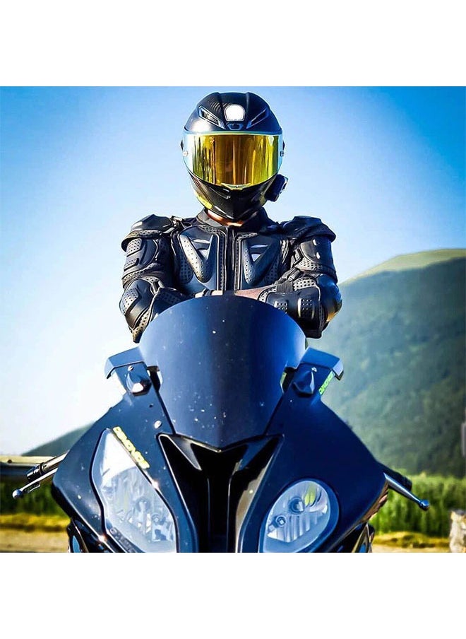 Generic - Motorcycle Armor Jacket,Full Body Armor Made of Nylon Abrasion-Resistant Material,Full Protection for Shoulders/Spine/Chest/Arms,Easily Adjustable for Motocross/Mountain Biking(Black L) - Image 1