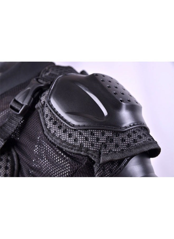 Generic - Motorcycle Armor Jacket,Full Body Armor Made of Nylon Abrasion-Resistant Material,Full Protection for Shoulders/Spine/Chest/Arms,Easily Adjustable for Motocross/Mountain Biking(Black L) - Image 1
