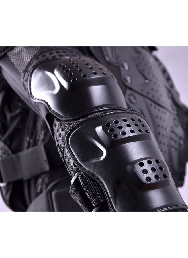 Generic - Motorcycle Armor Jacket,Full Body Armor Made of Nylon Abrasion-Resistant Material,Full Protection for Shoulders/Spine/Chest/Arms,Easily Adjustable for Motocross/Mountain Biking(Black L) - Image 1