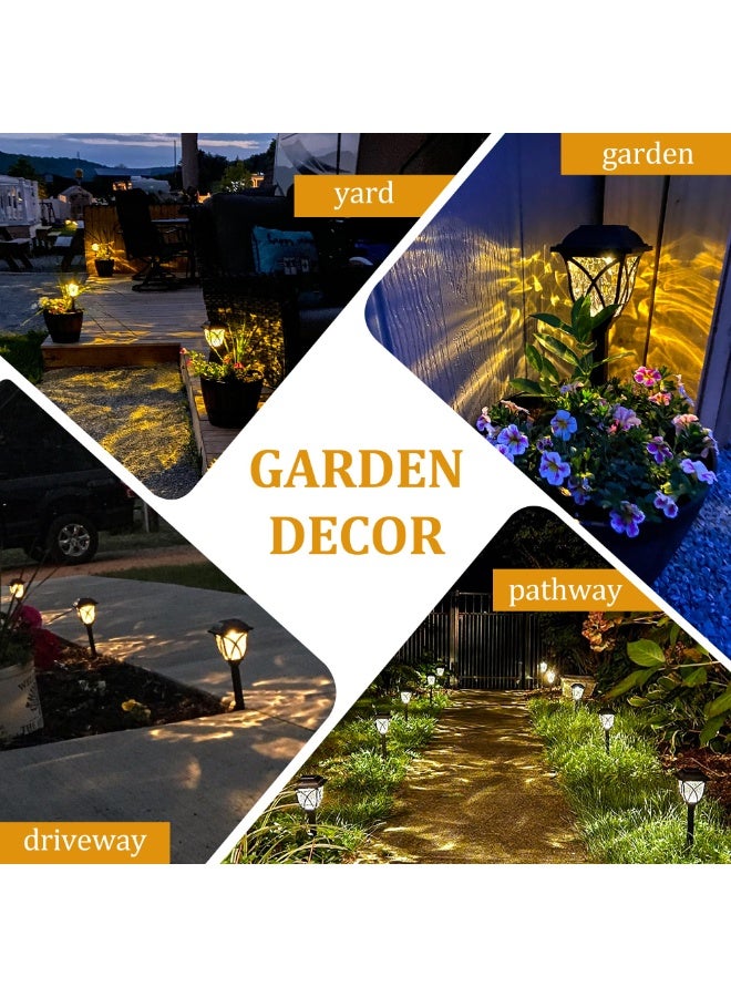 كيلا أضواء الممر الشمسي، 6 حزم LED أضواء الحديقة الشمسية في الهواء الطلق، أضواء الممر المقاومة للماء المزودة بالطاقة الشمسية للفناء، الباتيو، المناظر الطبيعية، الممر (أبيض دافئ) - Image 2