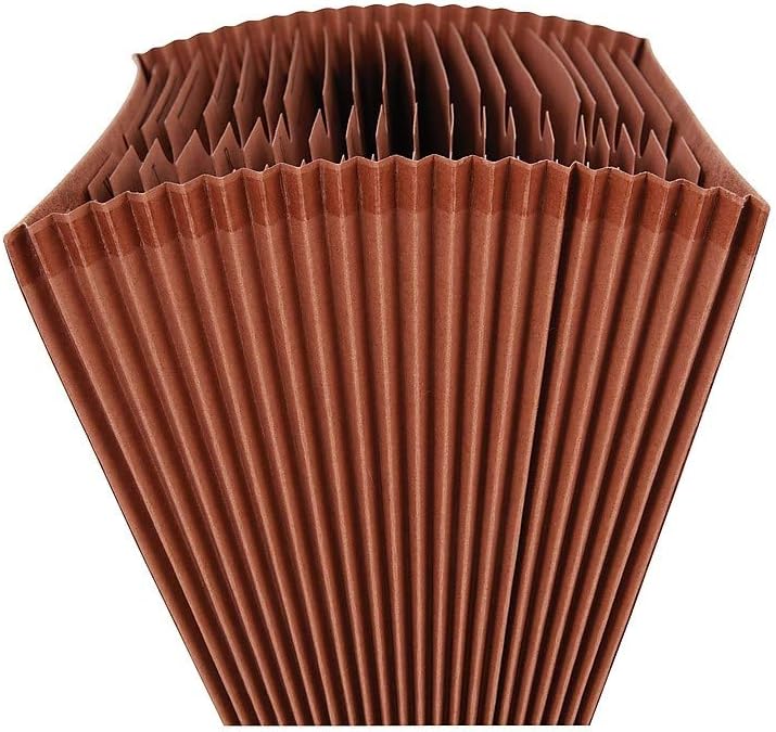 Staples 119099 LethaTone Expanding File AZ Index Letter Size 21Pockets Brown - Image 3