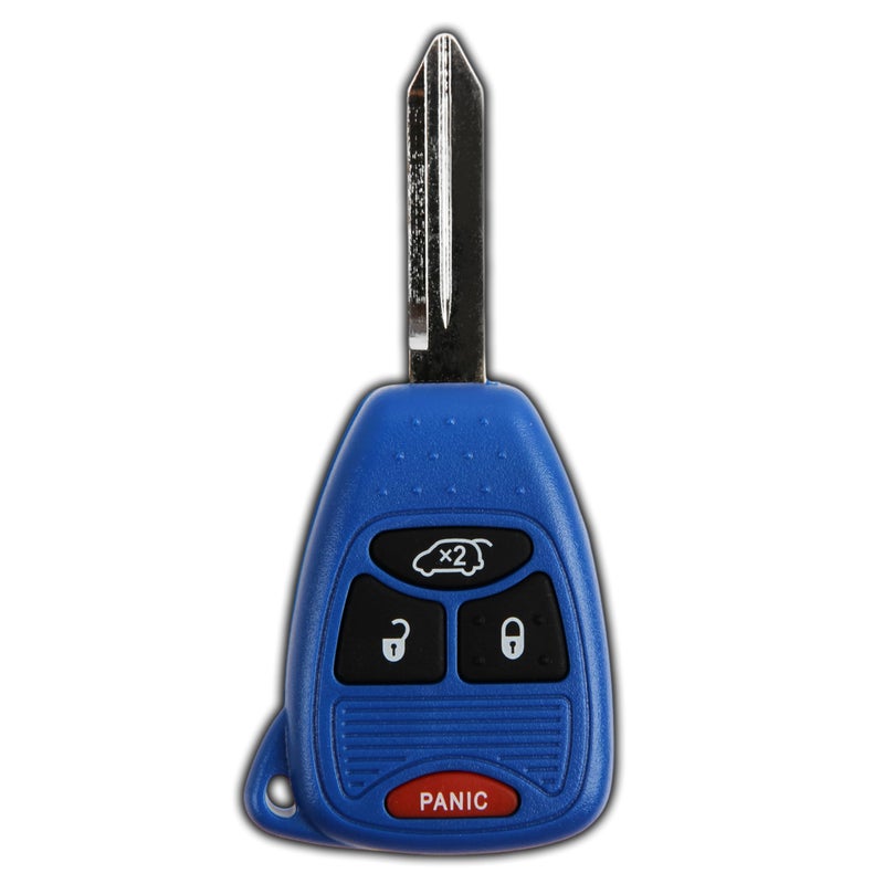 KeylessOption Key Fob for 2004 2005 2006 2007 2008 2009 2010 2011 2012 2013 2014 2015 2016 Chrysler 300 Dodge Durango Ram Jeep Cherokee Remote 4Button OHT692427AA Programming Guide Included