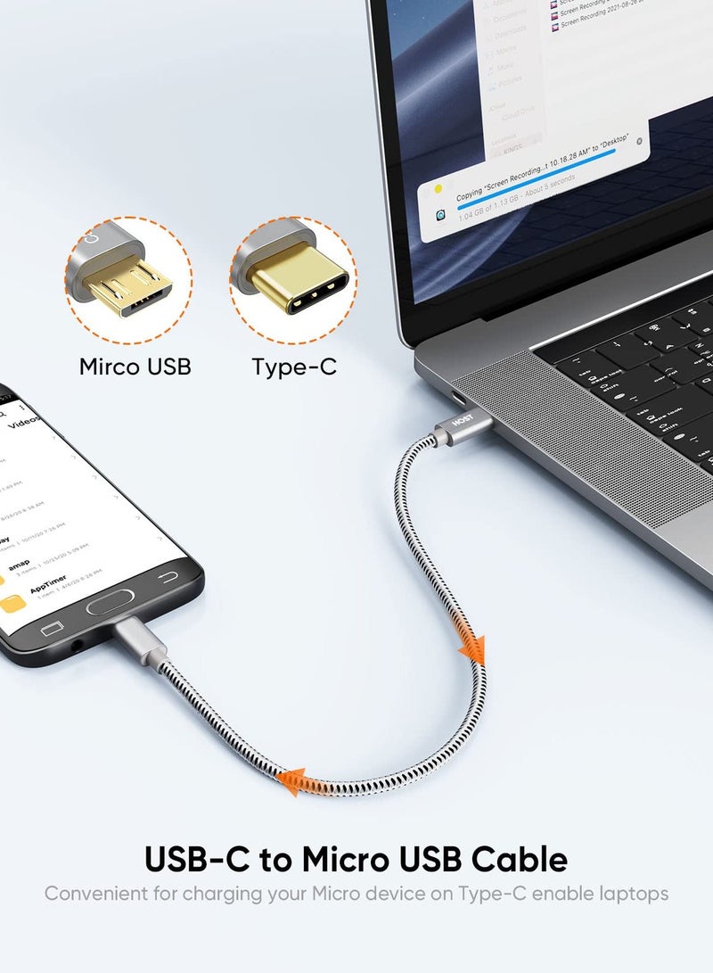 CableCreation Type Usb-c to Micro Usb 2.0 Cable 0.65ft Short Type C Cable for Galaxy S8 and S8 Plus - Image 4