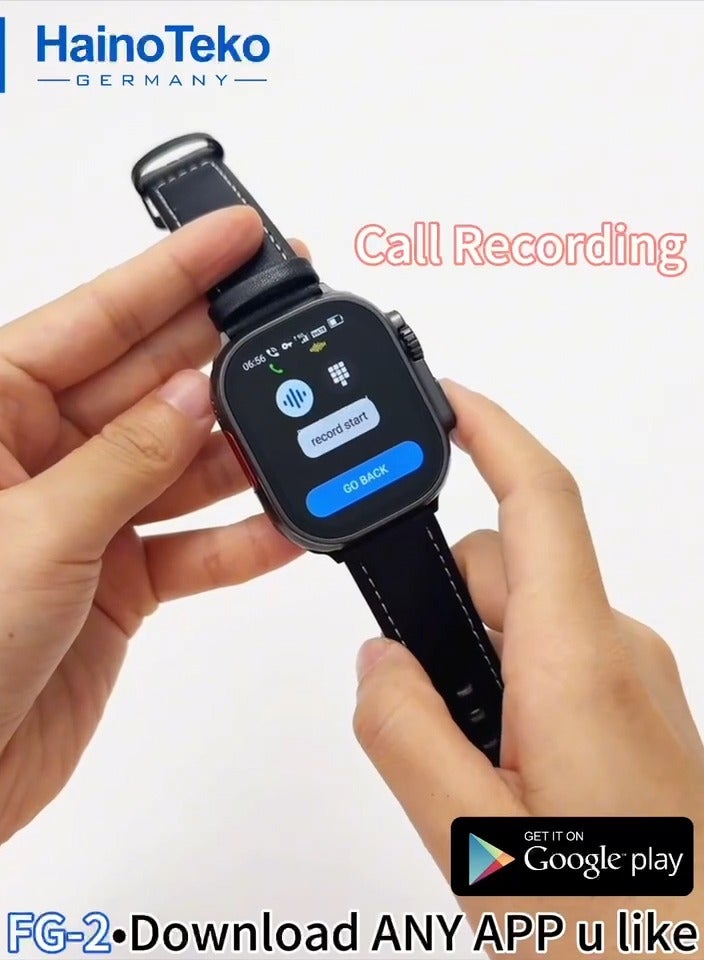Haino Teko Haino Teko FG-2 5G Android Smart Watch With 5G SIM Support Built in Camera and GPS Designed for Ladies and Gents Black - Image 5