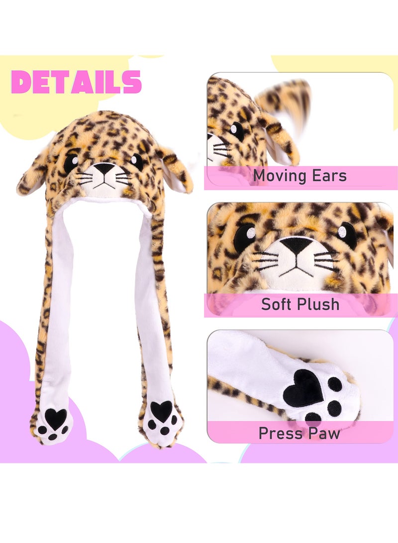 SYOSI Animal Hat Plush Ears Moving Jumping Dress Up Cosplay Party for Kids - Image 4
