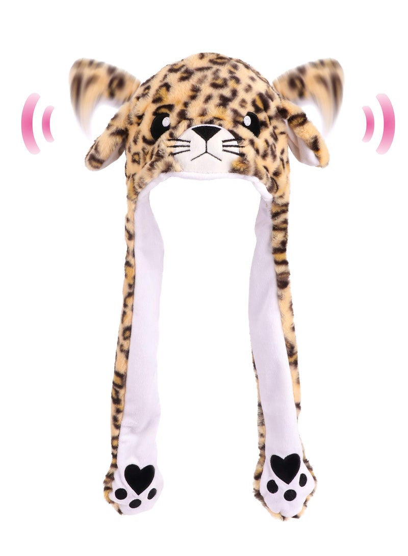 SYOSI Animal Hat Plush Ears Moving Jumping Dress Up Cosplay Party for Kids - Image 1