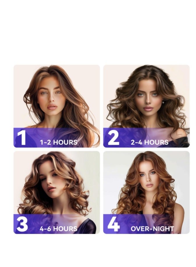 OASIS-TH 3 Pieces Heatless Hair Curler Overnight Rods Heatless Hair Curler,Heatless Curling for All Hair Types,No Heat Curlers Hair Curlers To Sleep Brown - Image 4