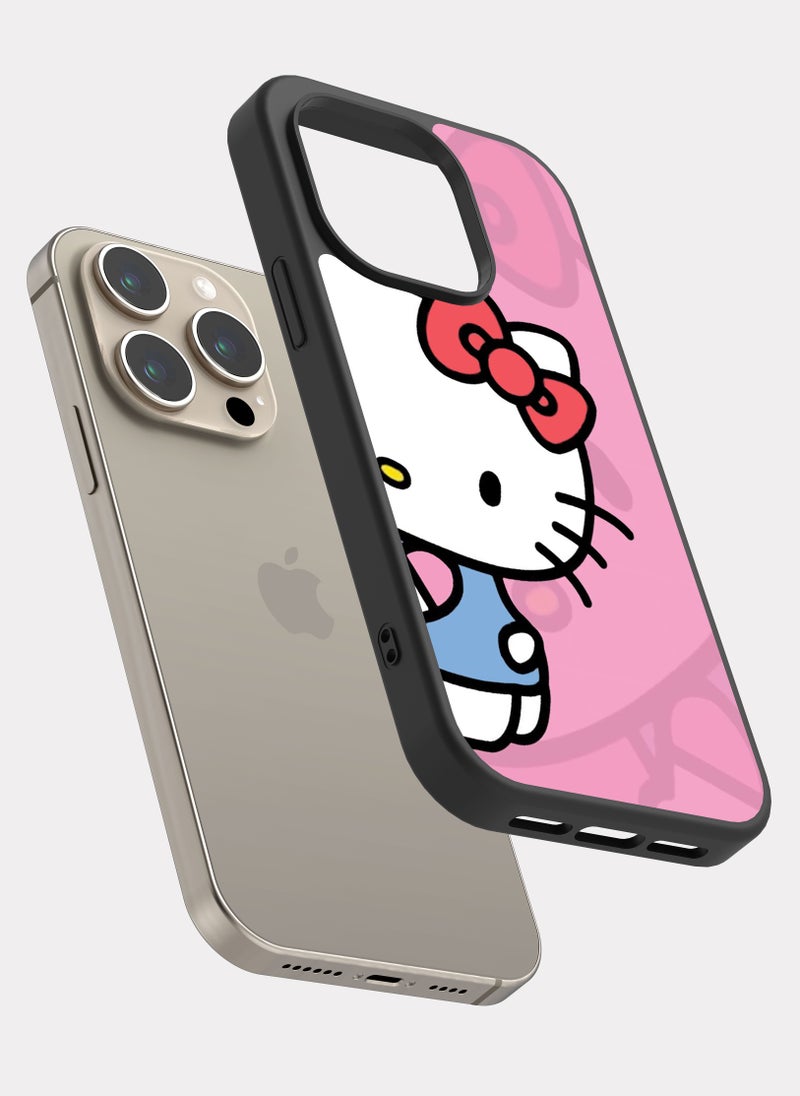 PXLAAT iPhone 15 Pro case cover Hello Kitty Rosa - Image 2