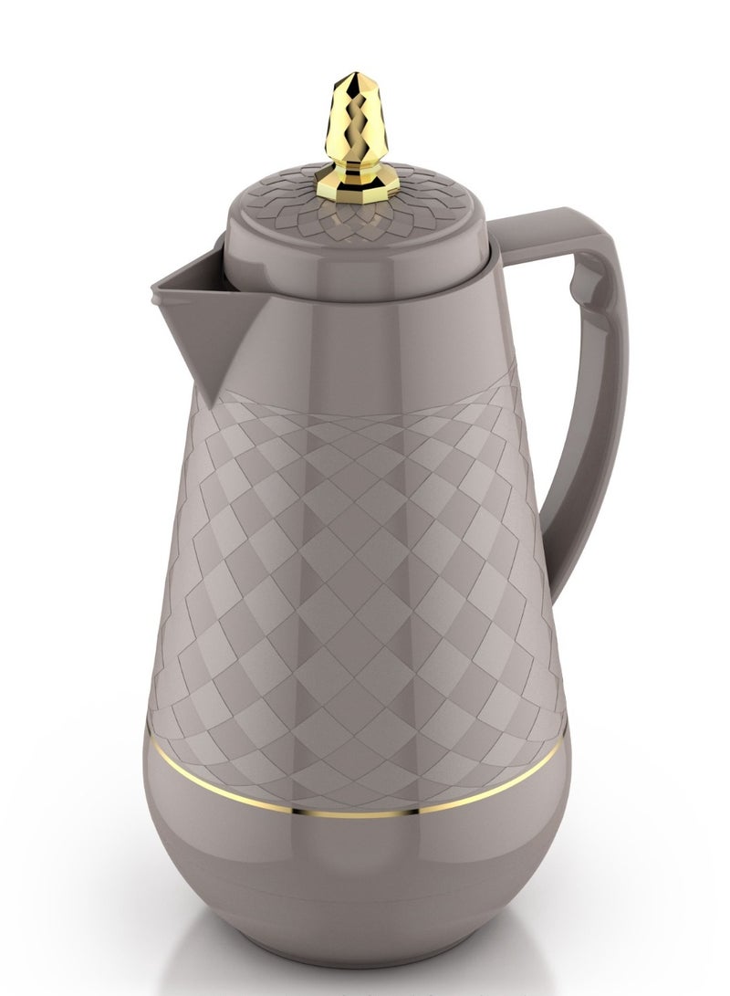 Home Master 1-liter tea thermos set from home master an elegant design with a double thermal insulation to keep heat and cold for long hours. 