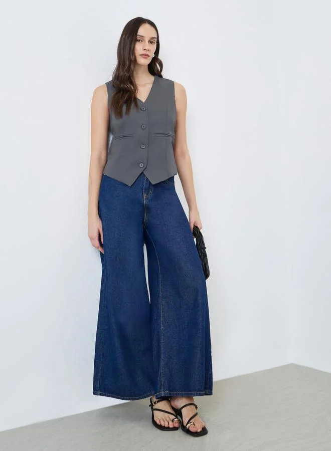 Styli Women Grey Sleeveless Waistcoat