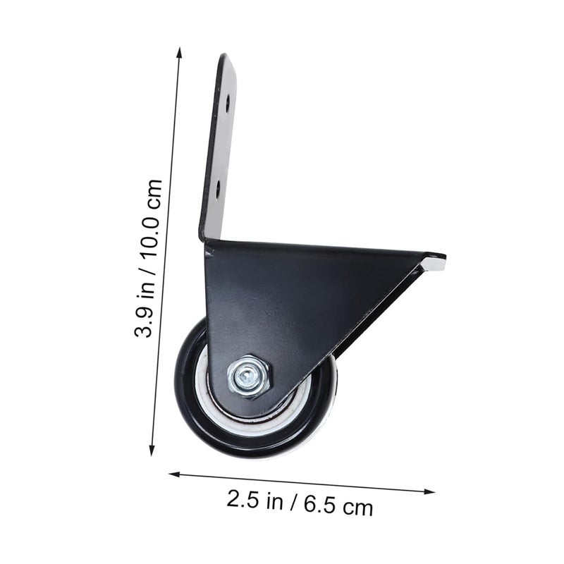 عجلات دواليب بديلة ثقيلة الوزن 2 قطعة للحقائب والأثاث والخزائن والمحامل الفولاذية الصناعية - Image 3