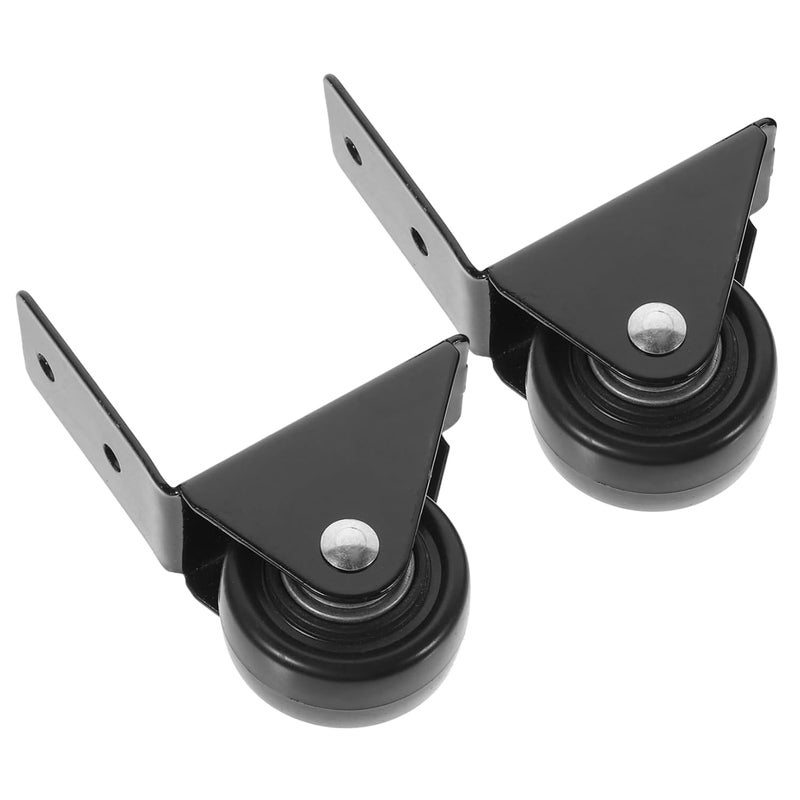 عجلات دواليب بديلة ثقيلة الوزن 2 قطعة للحقائب والأثاث والخزائن والمحامل الفولاذية الصناعية - Image 1