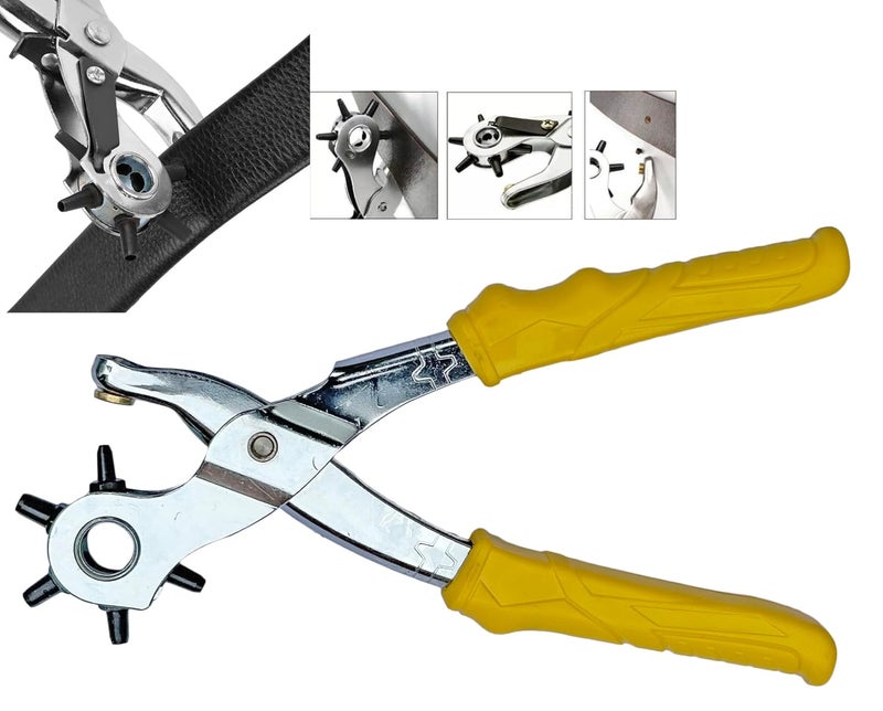 Inditrust Inditrust punch hand tool kit for Leather Craft BeltWatch BandsBags Dog Collars and etc hole tool 25mm5mm  - Image 1