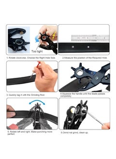 Inditrust Inditrust punch hand tool kit for Leather Craft BeltWatch BandsBags Dog Collars and etc hole tool 25mm5mm  - Image 4