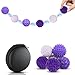 Playexen 6PCS Magnetic Sensory Fidget Balls Silicone Magnetic Balls Fidget Toys for Adults Stress Anxiety Relief Sensory Toys Fun Gifts for Men Women Purple Small - Image 2