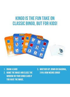 Regal Games Regal Games - Kingo - Kidsâ€™ Bingo Set - Includes 4 Boards, 24 Calling Cards - Creative Learning, Mental Development - Animals - Ideal for 2-4 Players, Ages 3+â€¦  - Image 2
