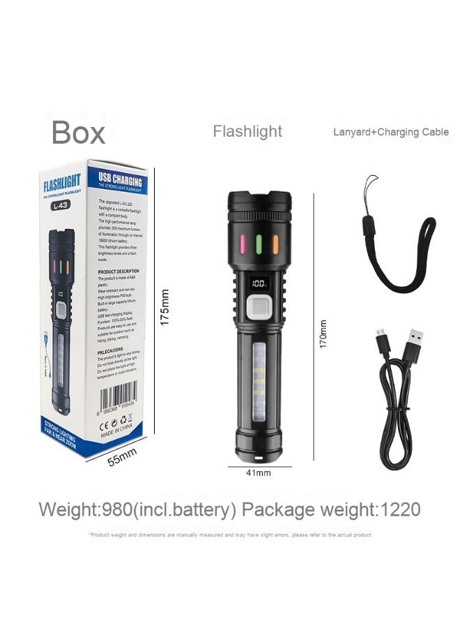 NIBEMINENT LED Flashlight - Ultra Bright White Laser Outdoor Work Light