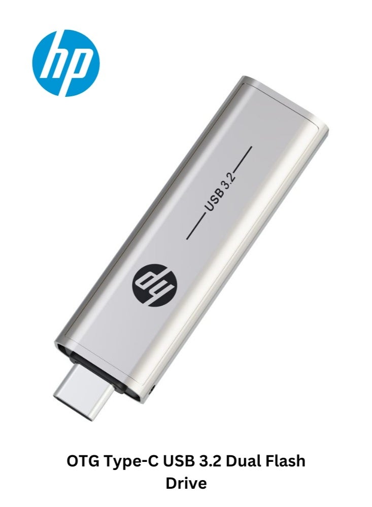 HP 796C فلاش درايف USB 3.2 | 64GB OTG نوع-C فلاش درايف مزدوج لجهاز Iphone 15 و Iphone 16 و جهاز Android اللوحي و الكمبيوتر المحمول - Image 1