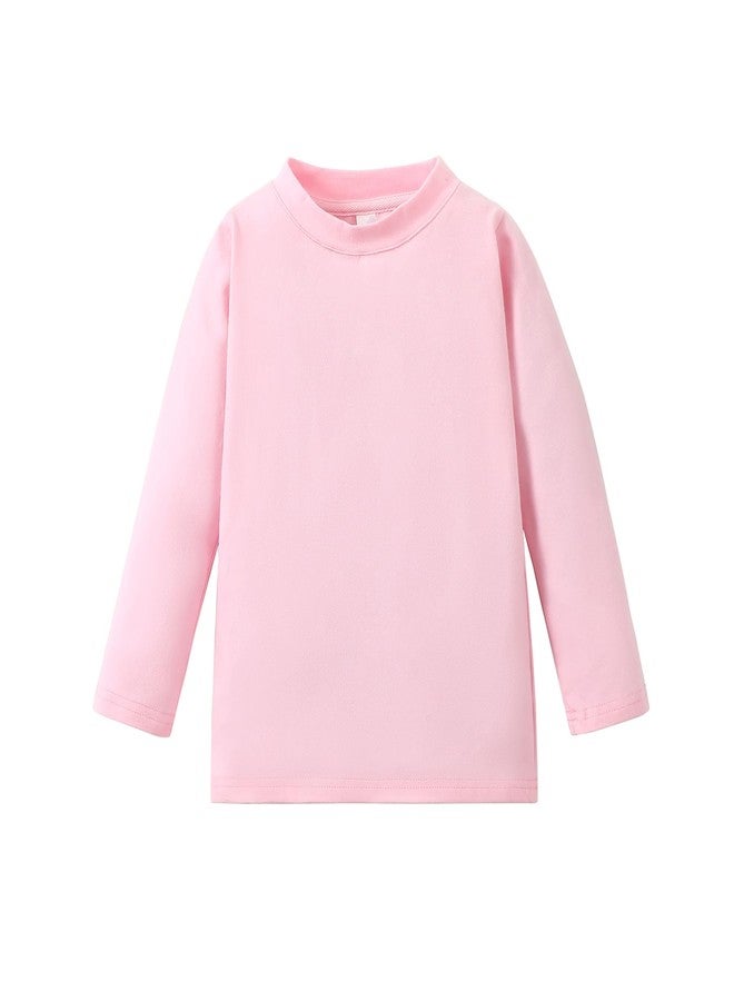 Magic Park 6M-14Y Baby Short Long Sleeve Tee Tops Toddler T-Shirt Kids Solid Color Shirts Boys Girls Casual Blouse (Long Tee Pink, 2-3 Years) - Image 1