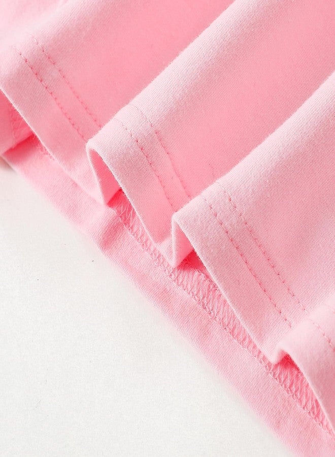 Magic Park 6M-14Y Baby Short Long Sleeve Tee Tops Toddler T-Shirt Kids Solid Color Shirts Boys Girls Casual Blouse (Long Tee Pink, 2-3 Years) - Image 5