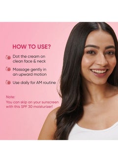 Dot & Key Pomegranate + Multipeptide Anti Ageing Moisturizer Spf 30; Reduces Fine Lines & Wrinkles| For Mature & Normal To Dry Skin; Vitamin E Infused Face Cream; Boosts Collagen; 48Hr Moisture 60Ml  - Image 5