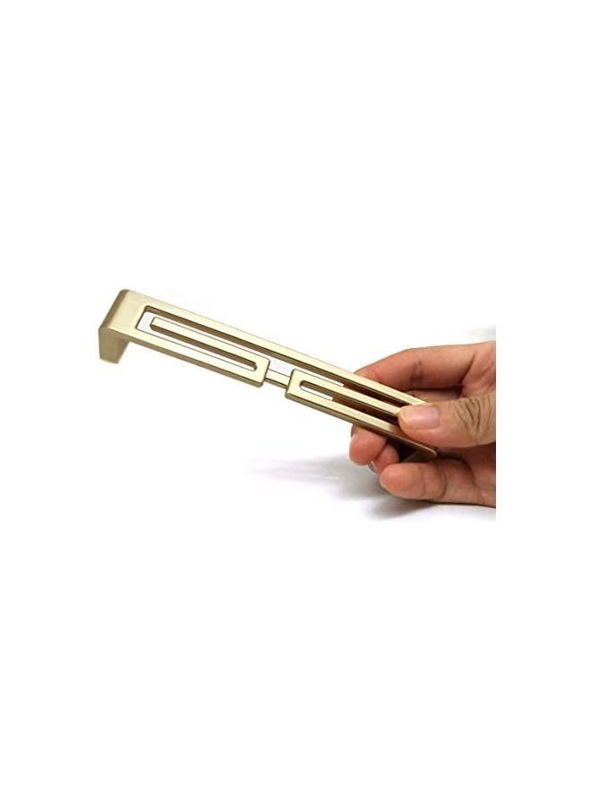 PROMASS promass 4 Pcs of Chinese Cabinet Hardware Handles, Drawer Pulls, Closet Handles Stylish Golden Copper Handles Double-Hole Handle  - Image 4