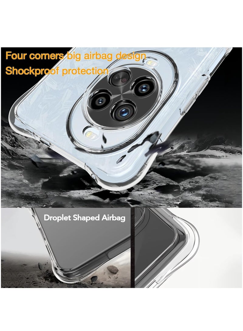 Fankalo حافظة هاتف لهواوي نوفا 14 برو شفافة للغاية رفيعة مضادة للخدش ومضادة للصدمات غطاء خلفي واقي من TPU - Image 2