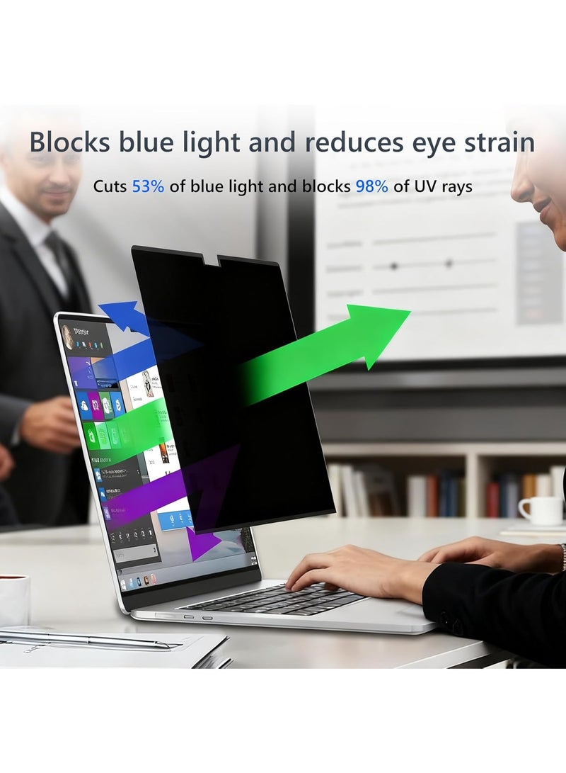 Magnetic Privacy Screen for 16 Inch MacBook Pro (2021-2026, M1, M2, M3, M4, M5 Pro, Max), Removable Matte Computer Privacy Shield Anti Glare Blue Light Filter, Anti-Spy Anti Glare for Mac 16'' Protector - Image 3