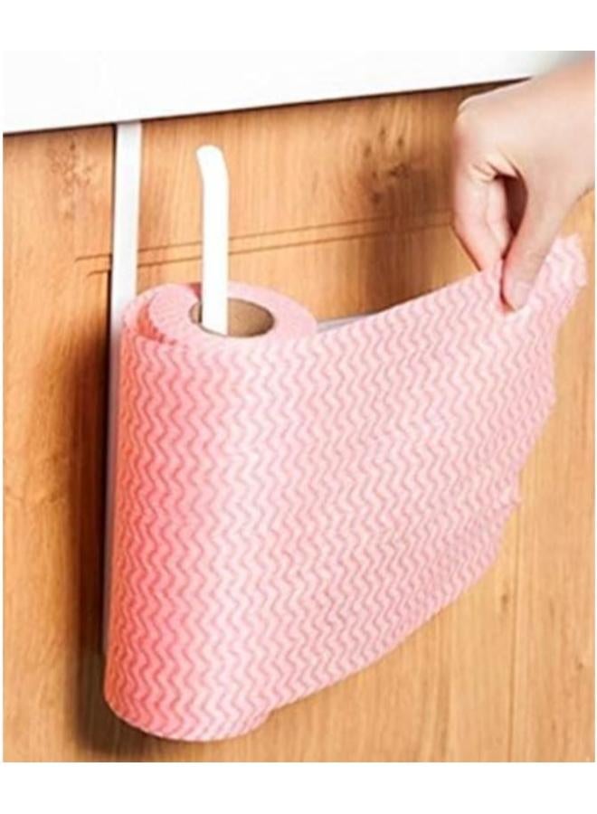 Metal Under Cabinet Mount Hanging Paper Towel Rack Contains Strong Bearing Capacity And Designed With S Shaped Practical For Home - White  - Image 5