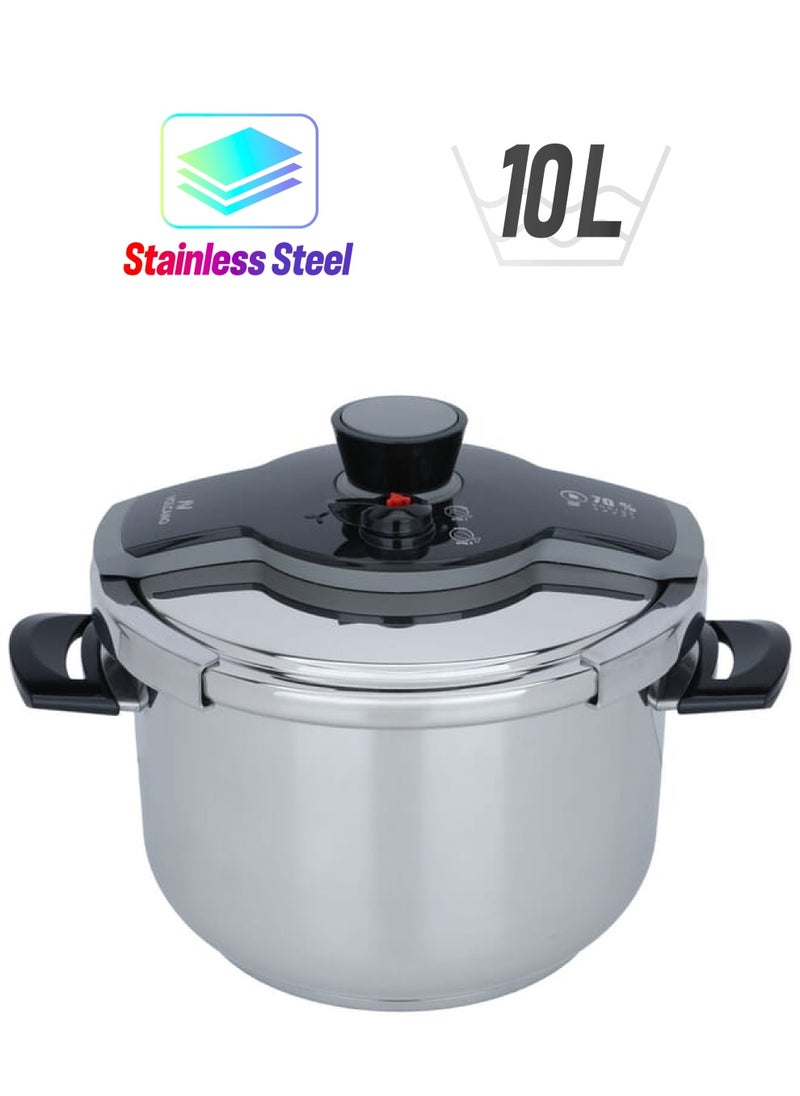 Alsaif Gallery Falcono Steel Pressure Cooker 10 Liter  - Image 1