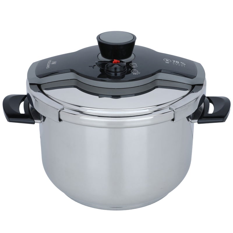 Volcano Steel Volcano Pressure Cooker, 10 Liter - Silver - Image 2