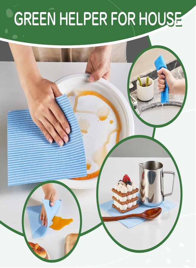 ECOEXTRA Swedish Dishcloths for Kitchen 10 Pack, Cellulose Sponge Cloths of Reusable Dish Cloths for Cleaning,Super Absorbent Dish Towels for Washing Dishes - Image 4