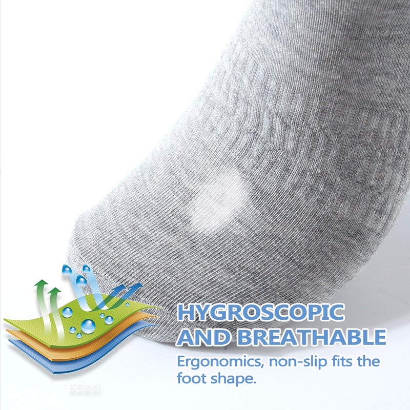 12 Pairs Of Solid Ankle Length Socks Black - Image 5