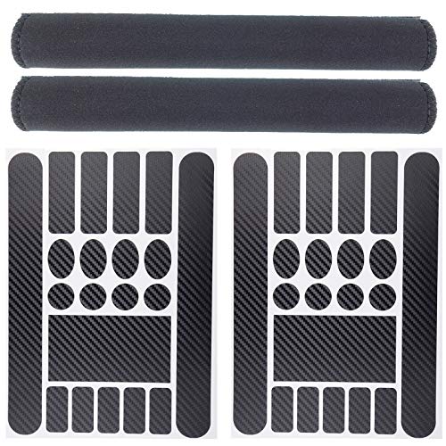 Zelerdo 2 Pack Bike Frame Chain Protective Guard Pad and 2 Pieces Bicycle Chainstay Protector Decal - Image 1