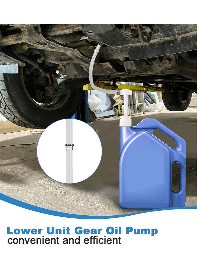 Generic Lower Unit Gear Oil Pump for Standard Quart Bottles, Premium Transmission Fluid Pump, 3/8 Inch Swivel Adapters, 8mm 10mm Adapters, Fit Most Marine Boat Outboard Motors (NOT for Volvo Penta)  - Image 2