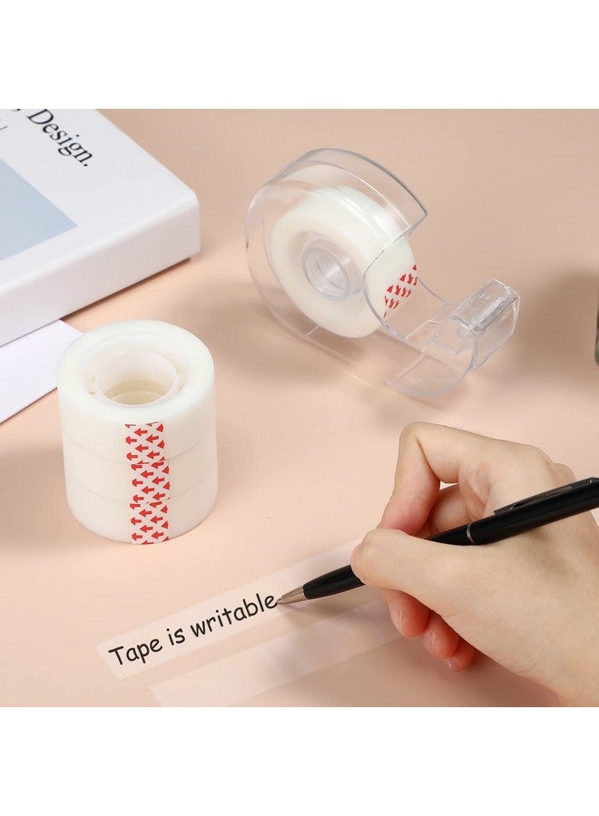 Yahenda 64 Pcs Invisible Tape and Refillable Dispensers 0.7 x 985 Inches Transparent Tape Refills Desk Tape Dispenser for Office Home School - Image 4