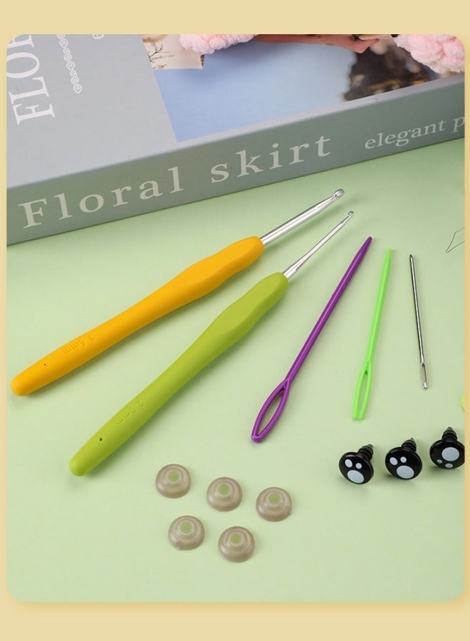 Loquat Crochet Kit for Beginners, Includes All Crochet Accessories and Step-by-Step Video Tutorials, 2 Piece Turtle - Image 5