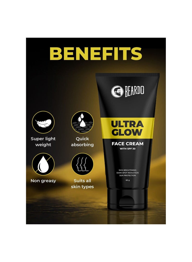 BEARDO Ultraglow All In One Face Cream For Men With SPF 30 Cream 60 g - Image 3