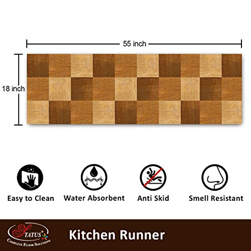 Status Contract Digital Printed Anti Slip Floor Mat (Multicolour, Nylon, 22 x 55inch) - Image 2
