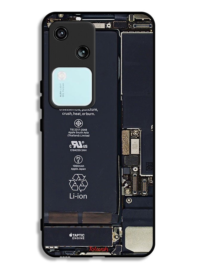 Tolwak Vivo V30 5G Protective Case Cover Phone Circuit Pattern - Image 1