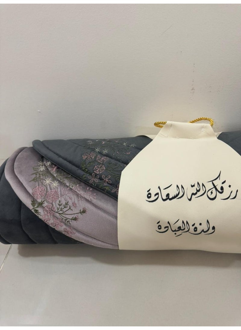برايدس سجادة صلاة طقم من قطعتين بلونين مختلفة - Image 2