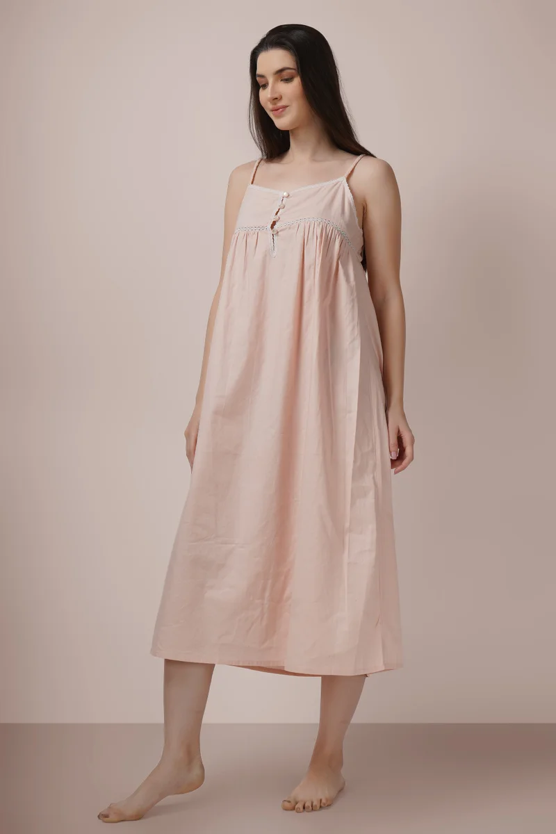 After Dark Louisa, Pink Nightdress with Gown