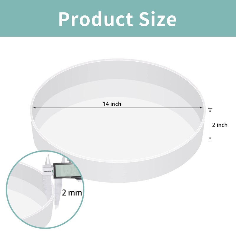Vehipa Extra Large Resin Table Mold 14 Inch Round Silicone Epoxy Resin Molds for River Table, DIY Crafts,Cutting Board, Desktop Decoration - Image 3