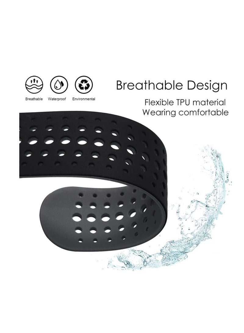 SYOSI Silicone Watch Band Waterproof Wristband Strap for Fenix 5X Fenix 6X Fenix 7X 26mm Quick Release Fit Soft Sport Breathable for Garmin Fenix 5X Plus Fenix 3 3 HR Enduro Tactix Delta - Image 3